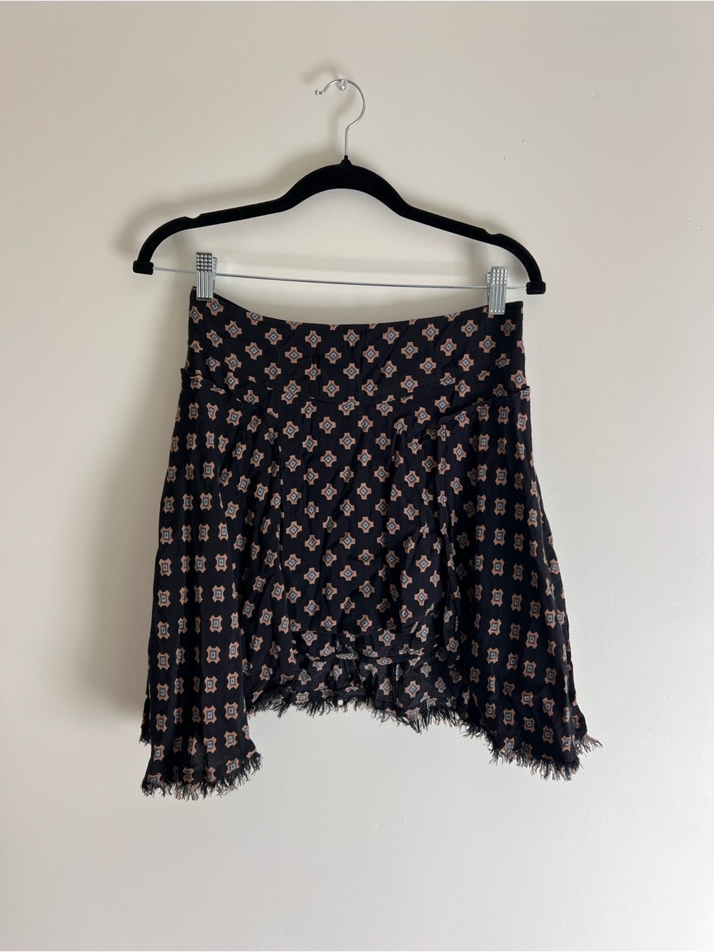 Free People Shark Bite Asymmetrical Mini Skirt